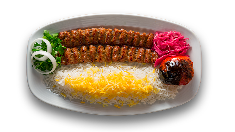 چلو کباب کوبیده